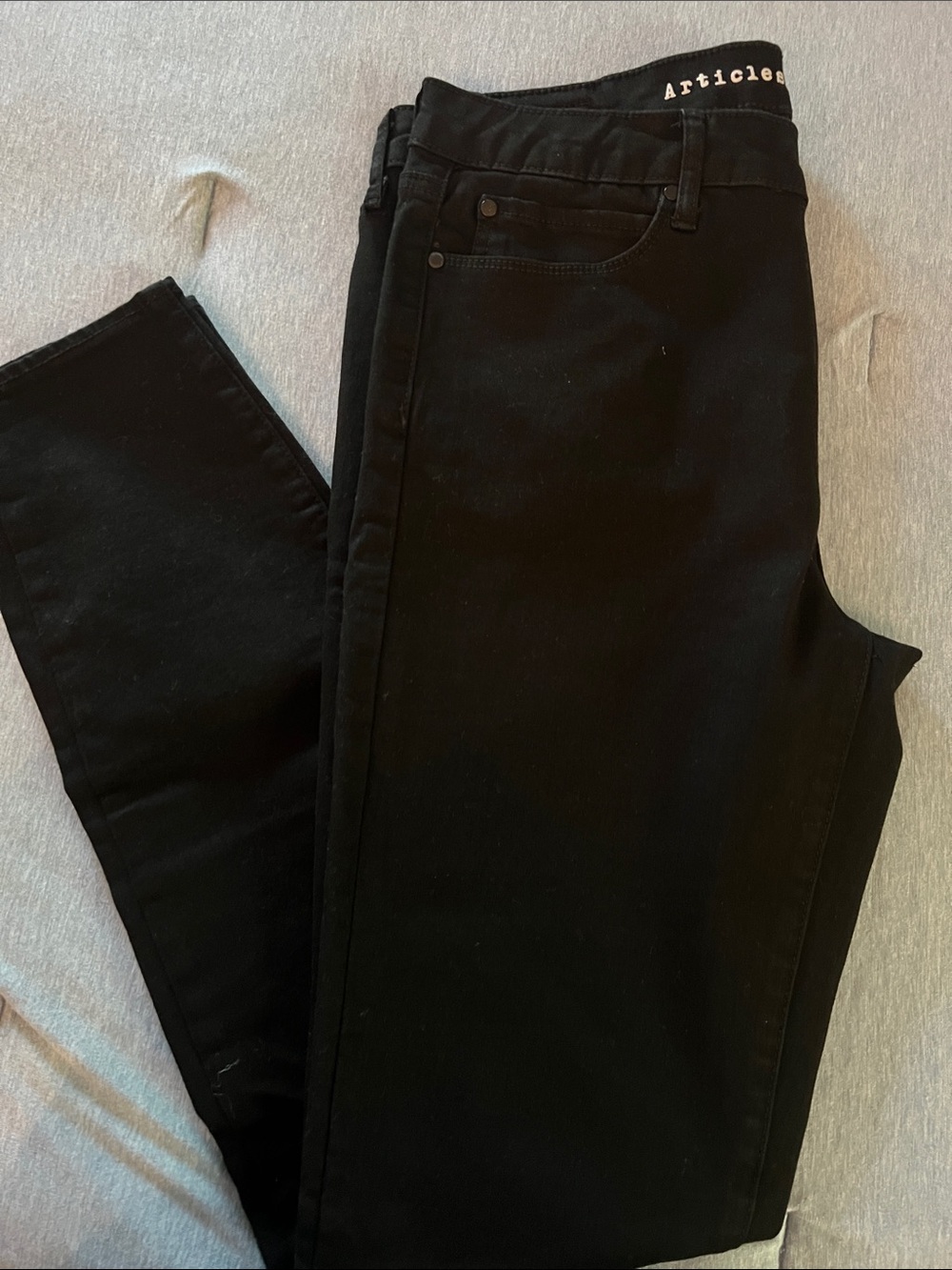 Articles Of Society Black Jeans with Branded Waistband